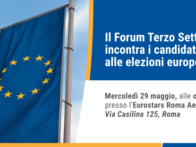 Il forum terzo settore incontra i candidati alle elezioni europee.